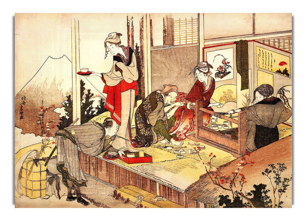 Das Atelier des Netsuke von Hokusai
