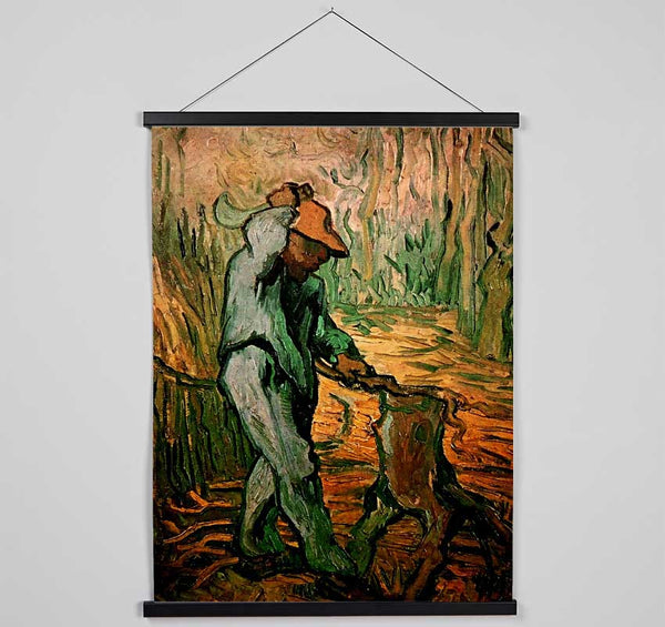 Van Gogh The Woodcutter After Millet Hanging Poster - Wallart-Direct UK
