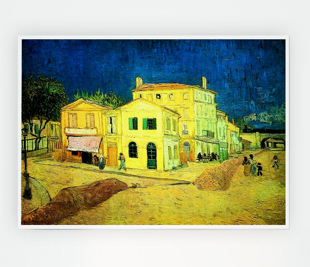 Van Gogh The Yellow House Vincents House Print Poster Wall Art