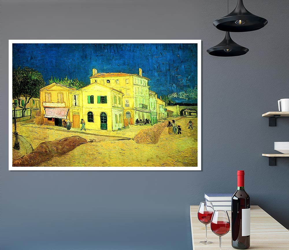 Van Gogh The Yellow House Vincents House Print Poster Wall Art