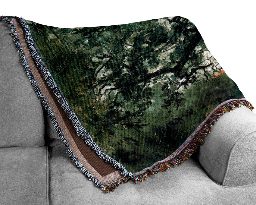 Lovis Corinth Tree Woven Blanket