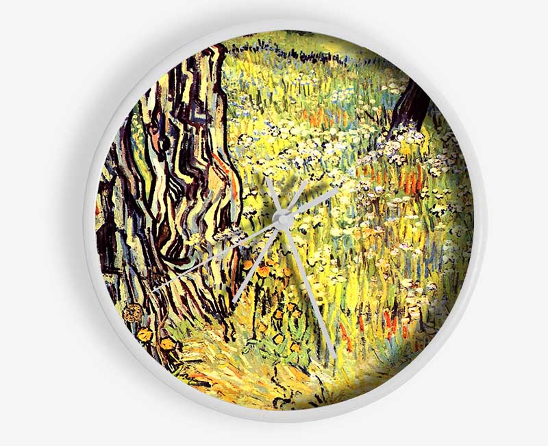 Van Gogh Tree Trunks Clock - Wallart-Direct UK