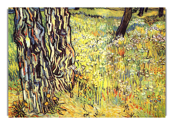 Tree Trunks By Van Gogh