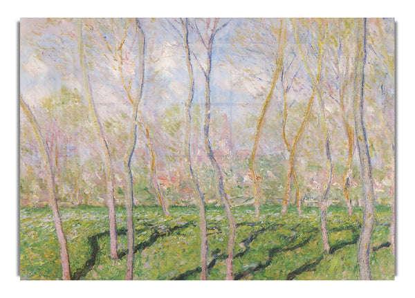 Trees In Winter, Look At Bennecourt By Monet