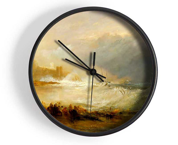 Joseph Mallord Turner Coast Of Northumberland Clock - Wallart-Direct UK