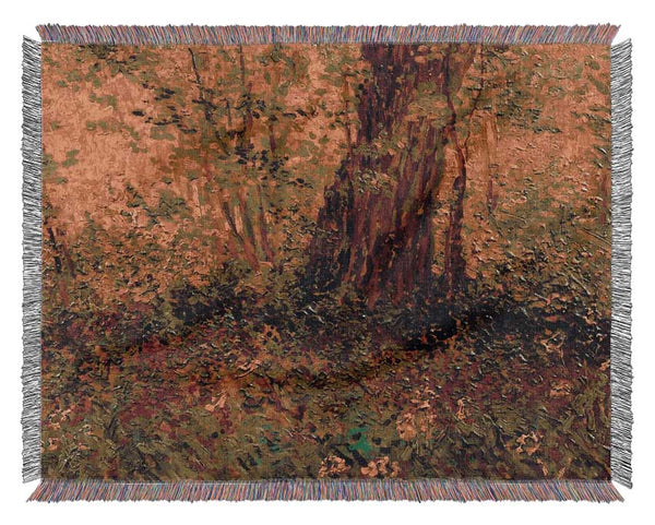 Van Gogh Undergrowth 2 Woven Blanket