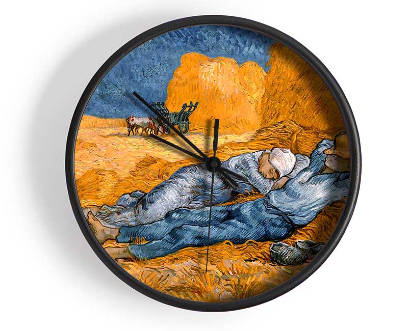 Van Gogh Rest From Work Clock - Wallart-Direct UK