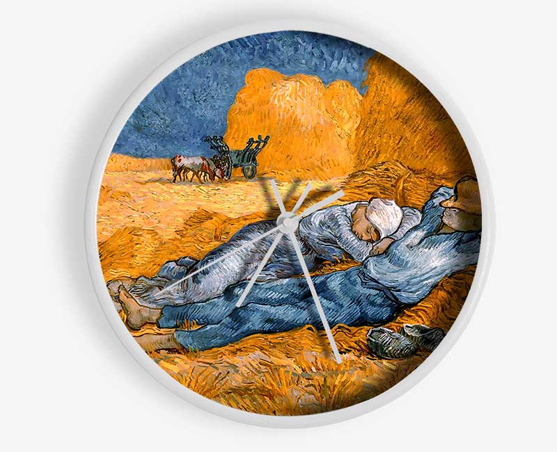 Van Gogh Rest From Work Clock - Wallart-Direct UK