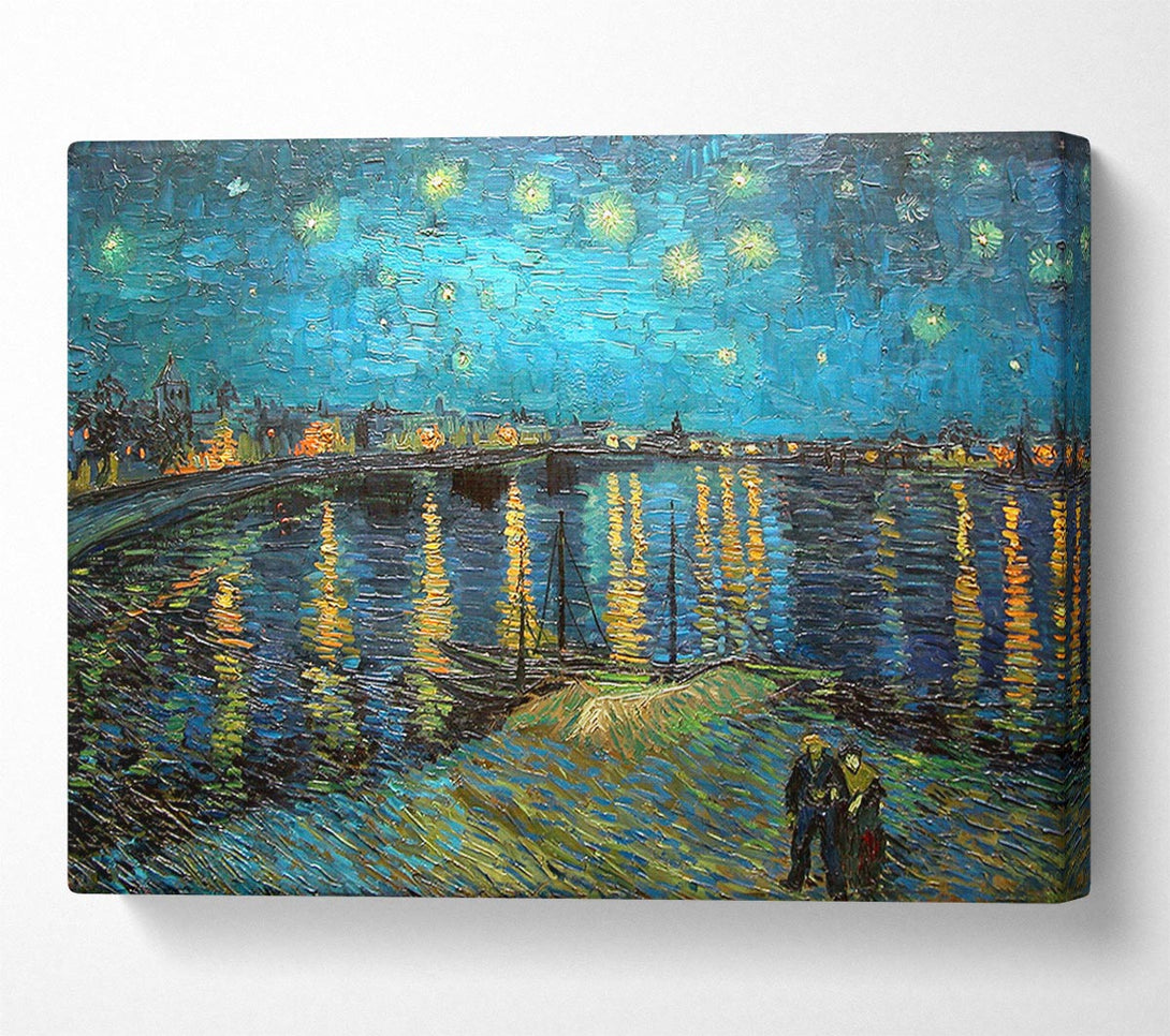 Picture of Van Gogh Starry Night Over The Rhone Canvas Print Wall Art