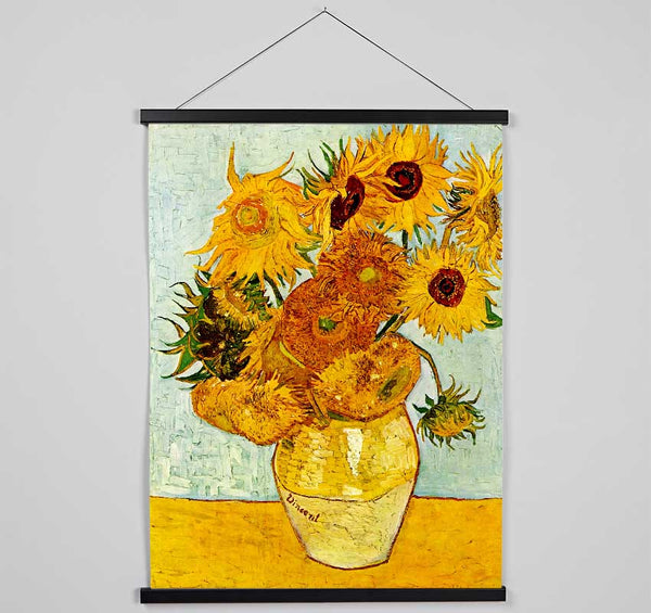 Van Gogh Sunflowers Hanging Poster - Wallart-Direct UK