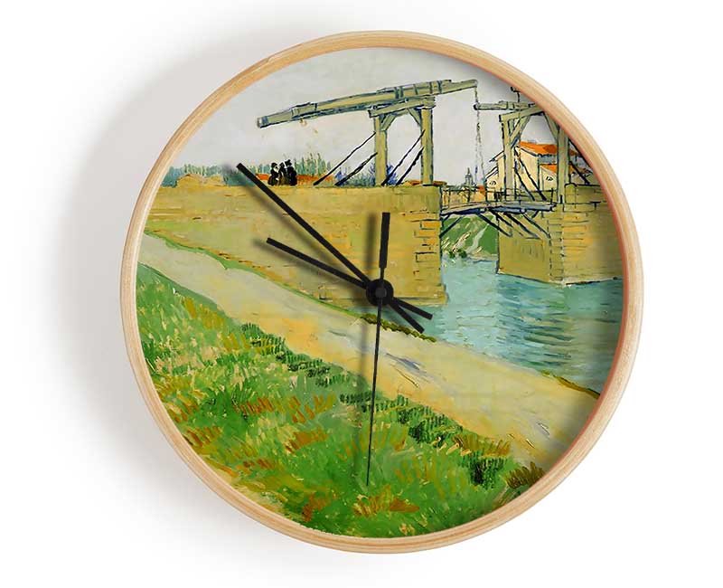 Van Gogh The Langlois Bridge Clock - Wallart-Direct UK