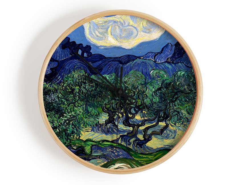 Van Gogh The Olive Trees Clock - Wallart-Direct UK