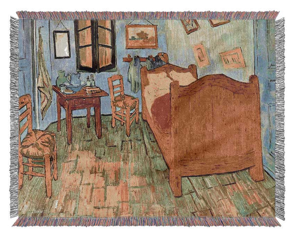 Van Goghs Bedroom By Van Gogh Woven Blanket