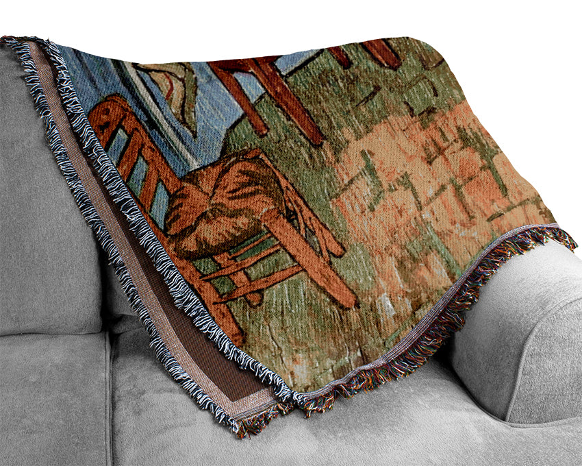 Van Goghs Bedroom By Van Gogh Woven Blanket