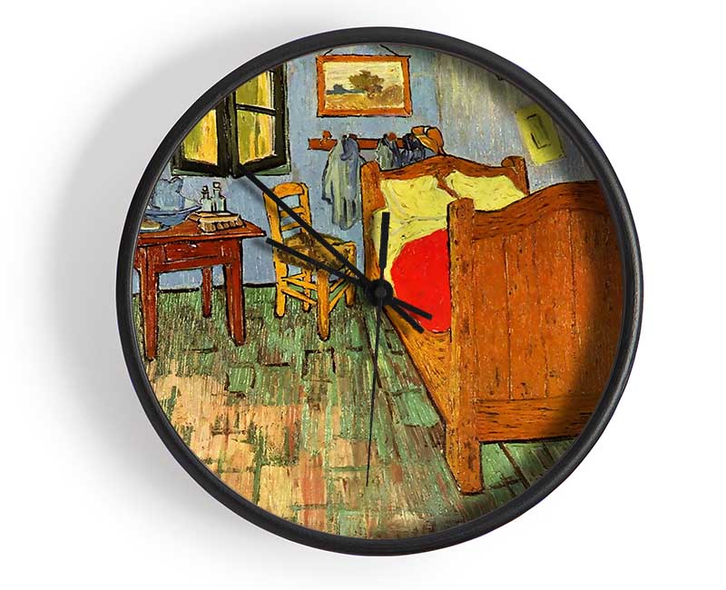 Van Goghs Bedroom By Van Gogh Clock - Wallart-Direct UK