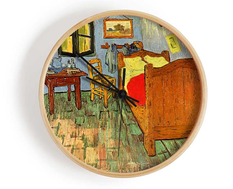 Van Goghs Bedroom By Van Gogh Clock - Wallart-Direct UK