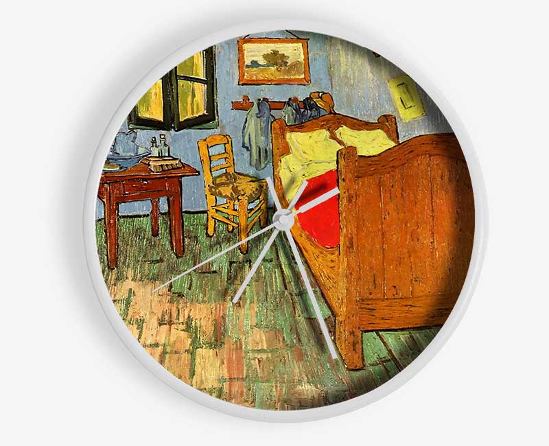 Van Goghs Bedroom By Van Gogh Clock - Wallart-Direct UK