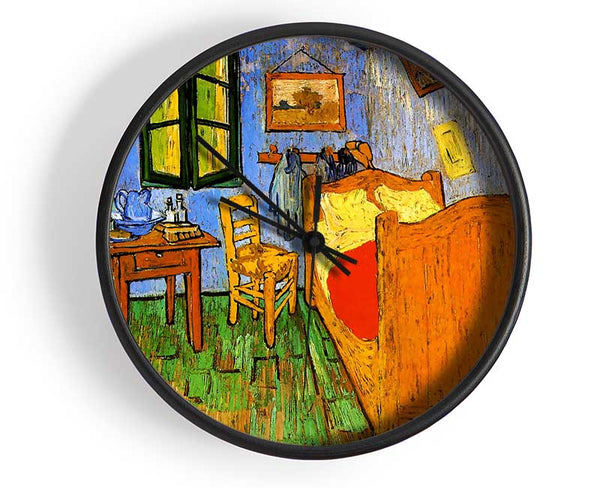 Van Gogh His Bedroom 3 Clock - Wallart-Direct UK