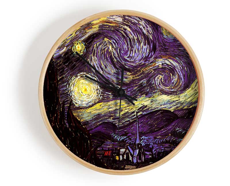 Vincent Van Gogh Starry Night Clock - Wallart-Direct UK