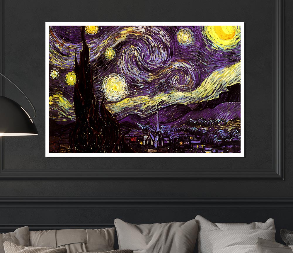 Vincent Van Gogh Starry Night Print Poster Wall Art