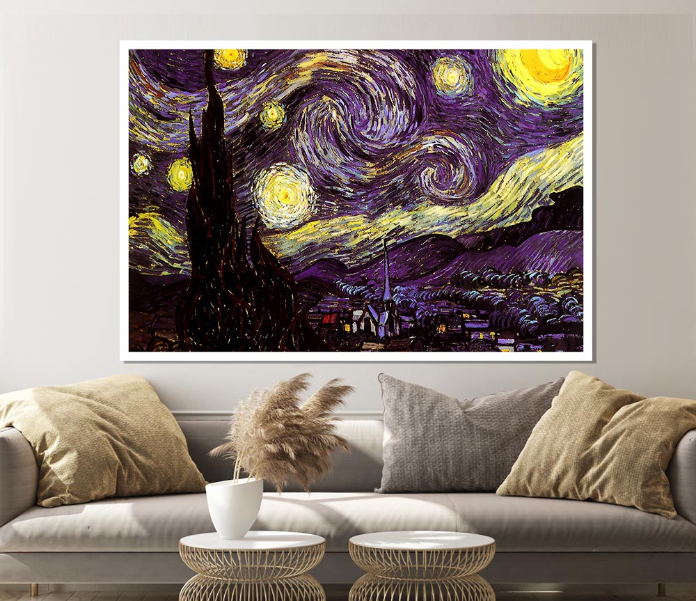 Vincent Van Gogh Starry Night Print Poster Wall Art