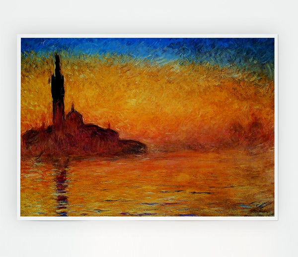 Vincent Van Gogh Twilight In Venice Print Poster Wall Art