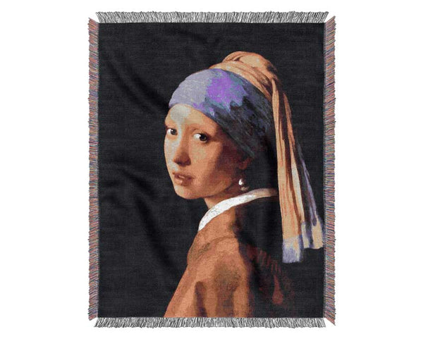 Vermeer The Girl With The Pearl Earring Woven Blanket