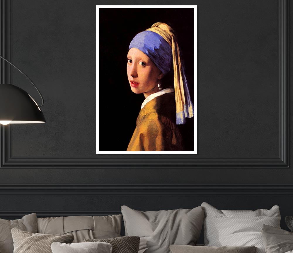 Vermeer The Girl With The Pearl Earring Print Poster Wall Art