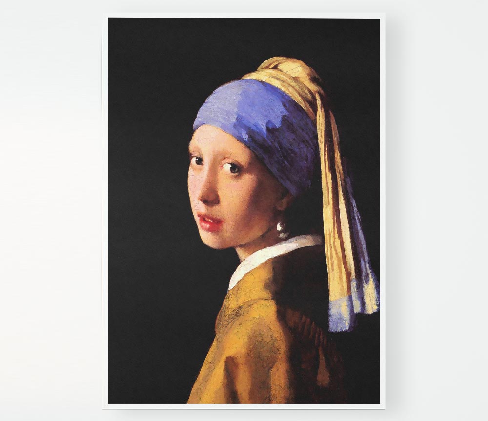 Vermeer The Girl With The Pearl Earring Print Poster Wall Art