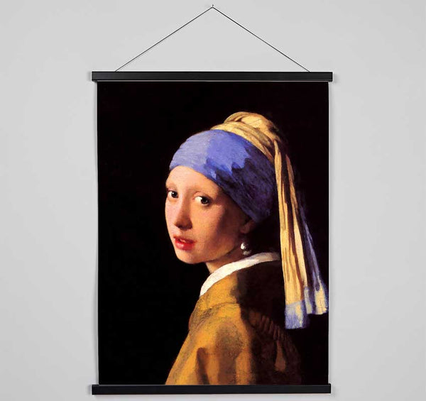 Vermeer The Girl With The Pearl Earring Hanging Poster - Wallart-Direct UK