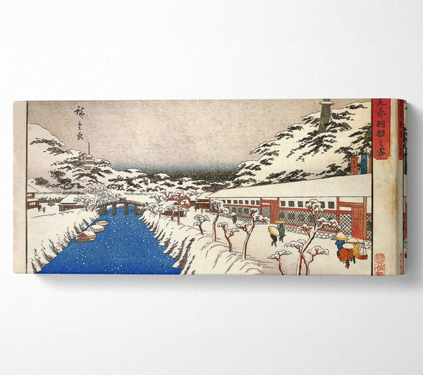 Hiroshige View Of A Canal In The Snow