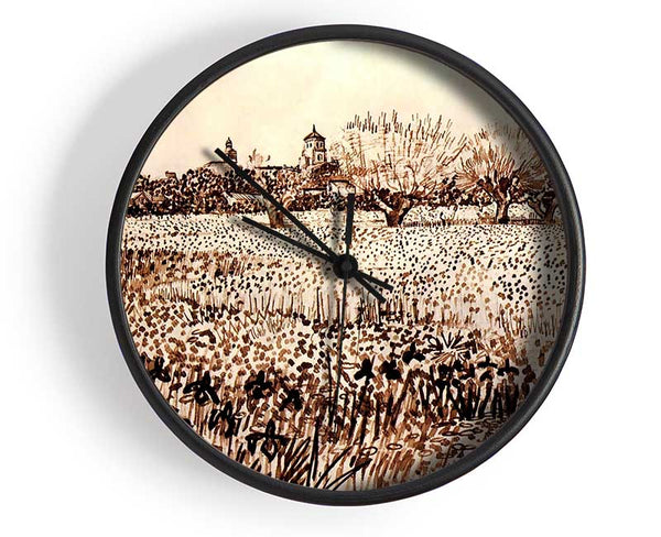 Vincent Van Gogh View Of Arles Clock - Wallart-Direct UK