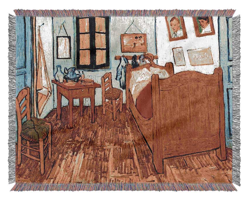 Vincent Van Gogh His Bedroom 4 Woven Blanket