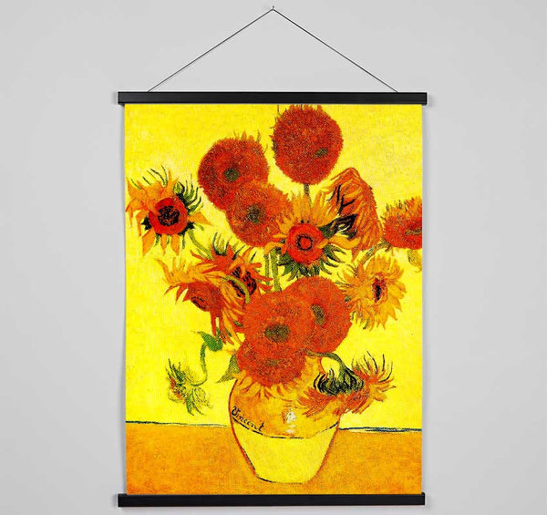 Vincent Van Gogh Sunflowers Hanging Poster - Wallart-Direct UK