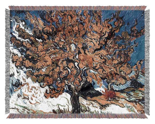 Vincent Van Gogh The Mulberry Tree Woven Blanket