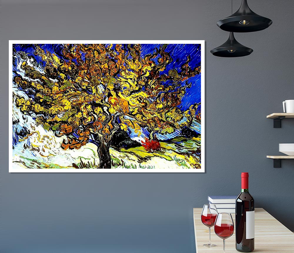 Vincent Van Gogh The Mulberry Tree Print Poster Wall Art