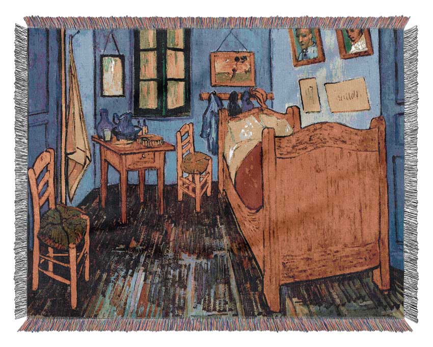 Vincents Bedroom In Arles By Van Gogh 6 Woven Blanket