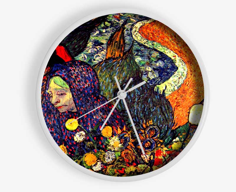 Van Gogh Walk In Arles (Memory Of The Garden Of Eden) Clock - Wallart-Direct UK