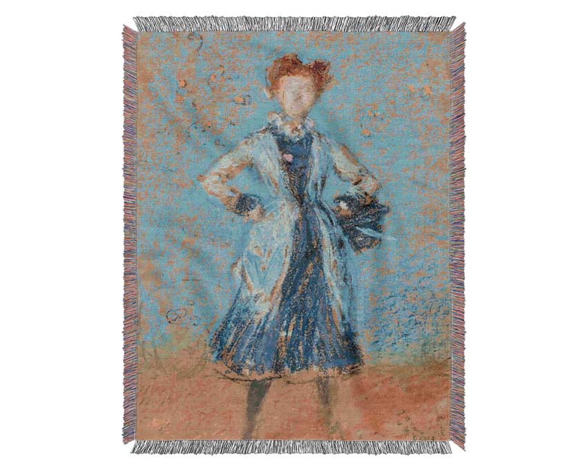 Whistler The Blue Girl Woven Blanket