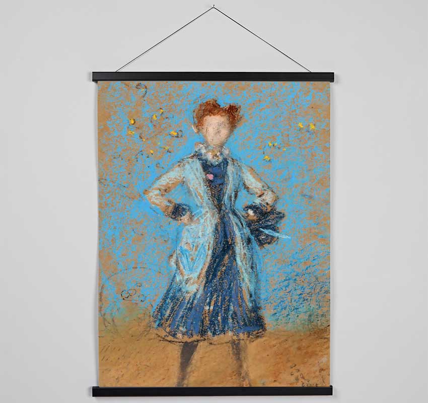 Whistler The Blue Girl Hanging Poster - Wallart-Direct UK