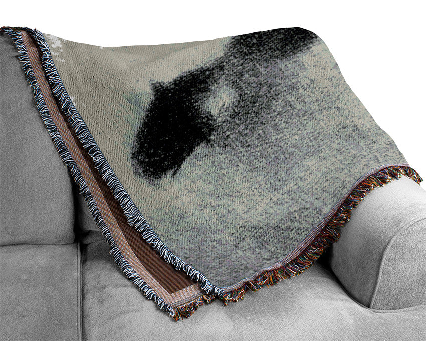 Seurat Woman Woven Blanket