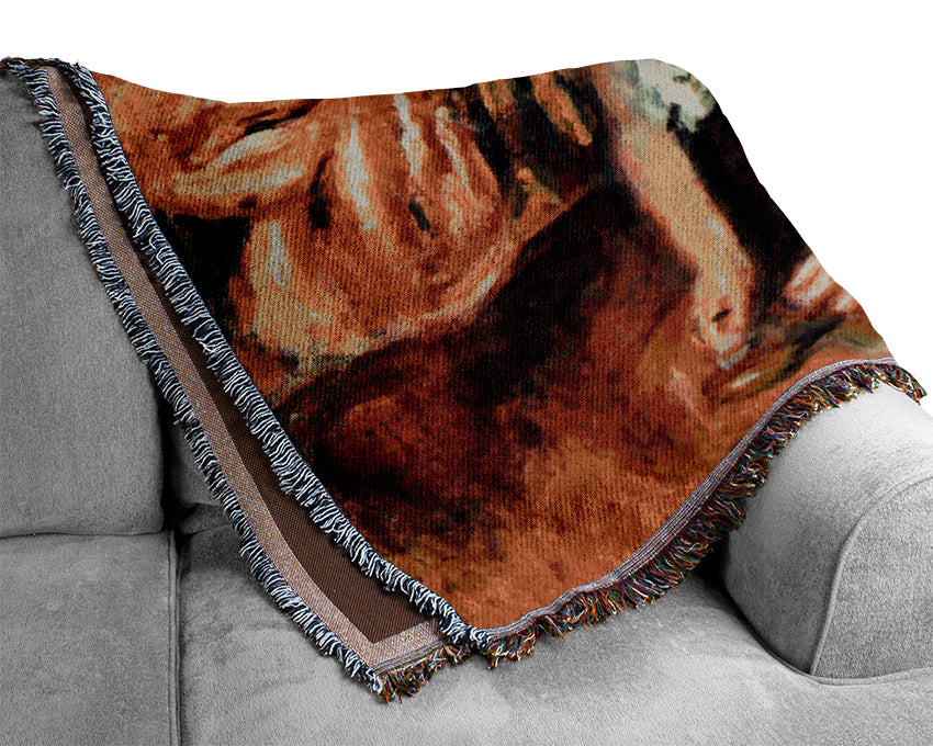 Renoir Woman Shoe Syndicate Woven Blanket