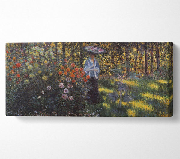 Monet Frau mit Sonnenschirm im Garten von Argenteuil