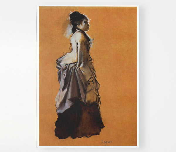 Degas Young Lady In The Road Costume Print Poster Wall Art