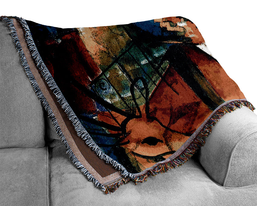 August Macke Zoological Gardens Woven Blanket