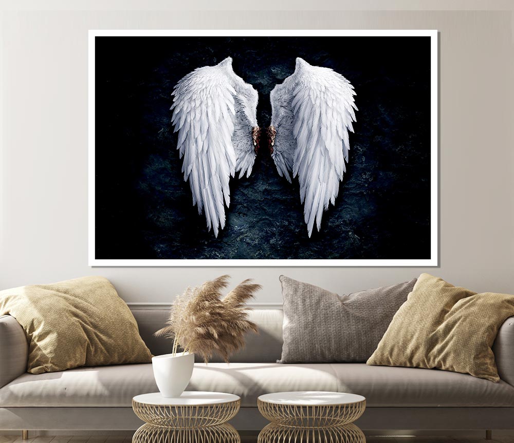Angel Wings Print Poster Wall Art