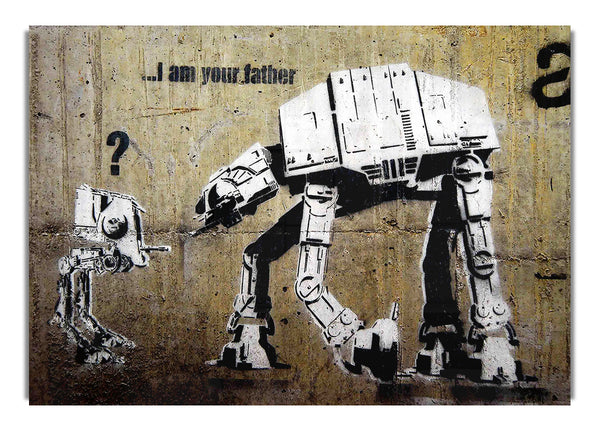 Atat I Am Your Father Banksy Canvasb L