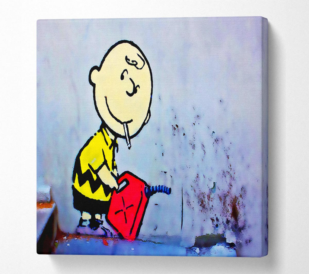 Picture of Bad Boy Charlie Square Canvas Wall Art