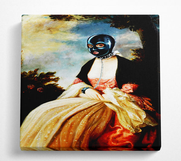 A Square Canvas Print Showing Classical Gimp Square Wall Art