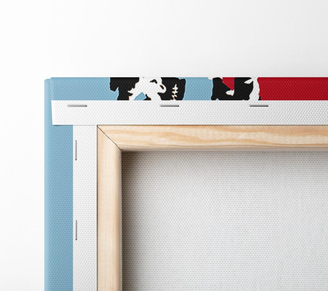Picture of Constabulary Blue Red Canvas Print Wall Art